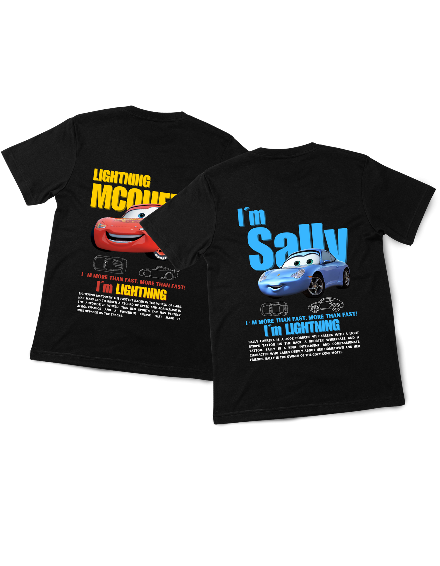 CAMISETA/SUDADERA CARS RAYO Y SALLY