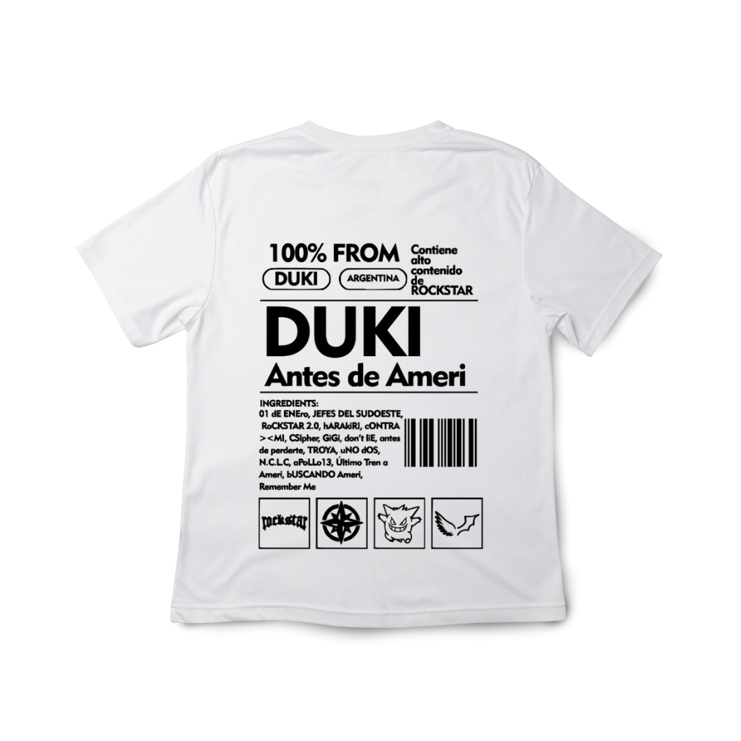 SUDADERA/CAMISETA DUKI ANTES DE AMERI