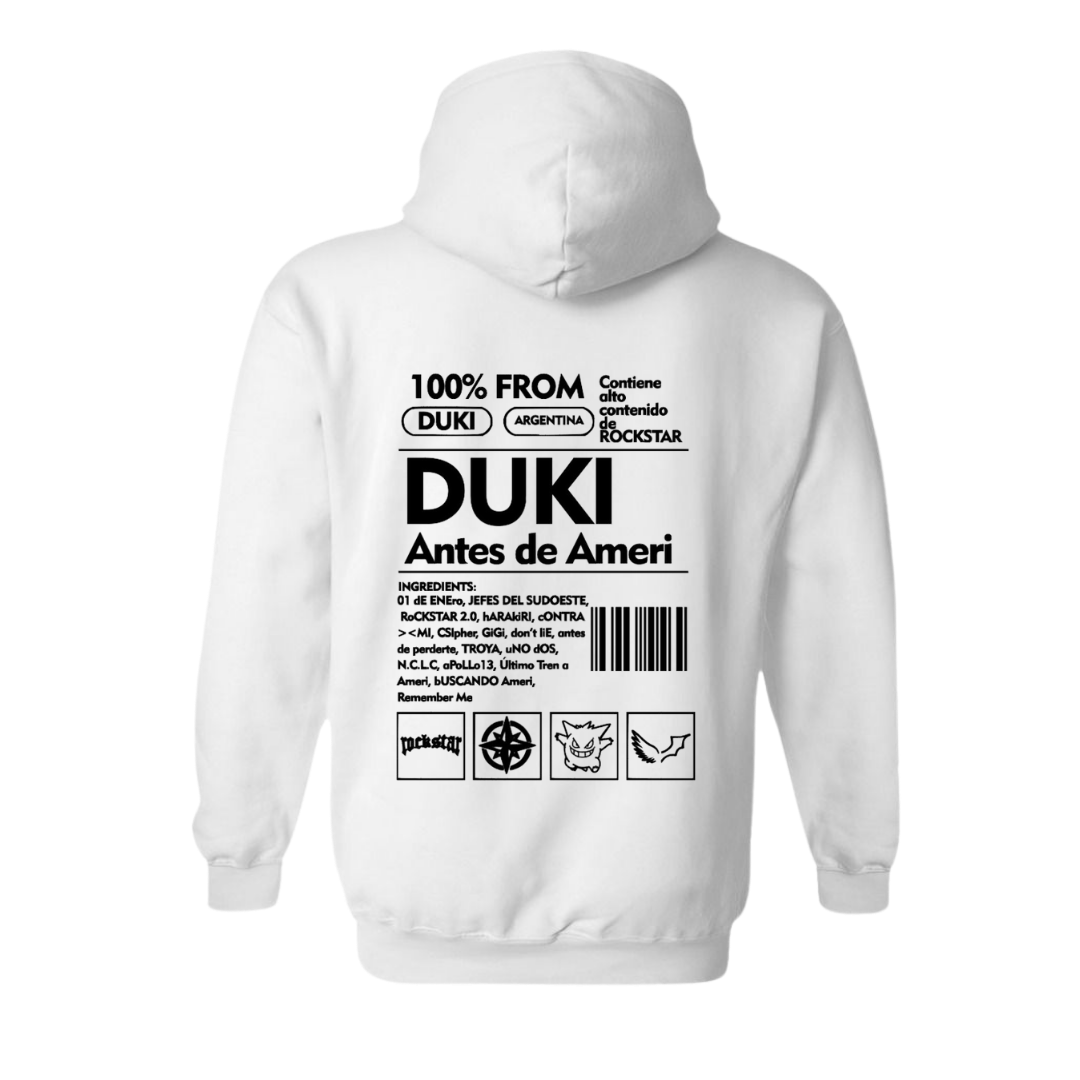 SUDADERA/CAMISETA DUKI ANTES DE AMERI