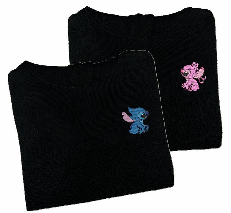 SUDADERA STITCH Y ANGEL